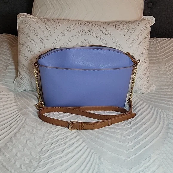 Anne Klein Sawyer Bag Sky Blue Classic Curves  24" Drop Strap crossbody - Picture 4 of 15